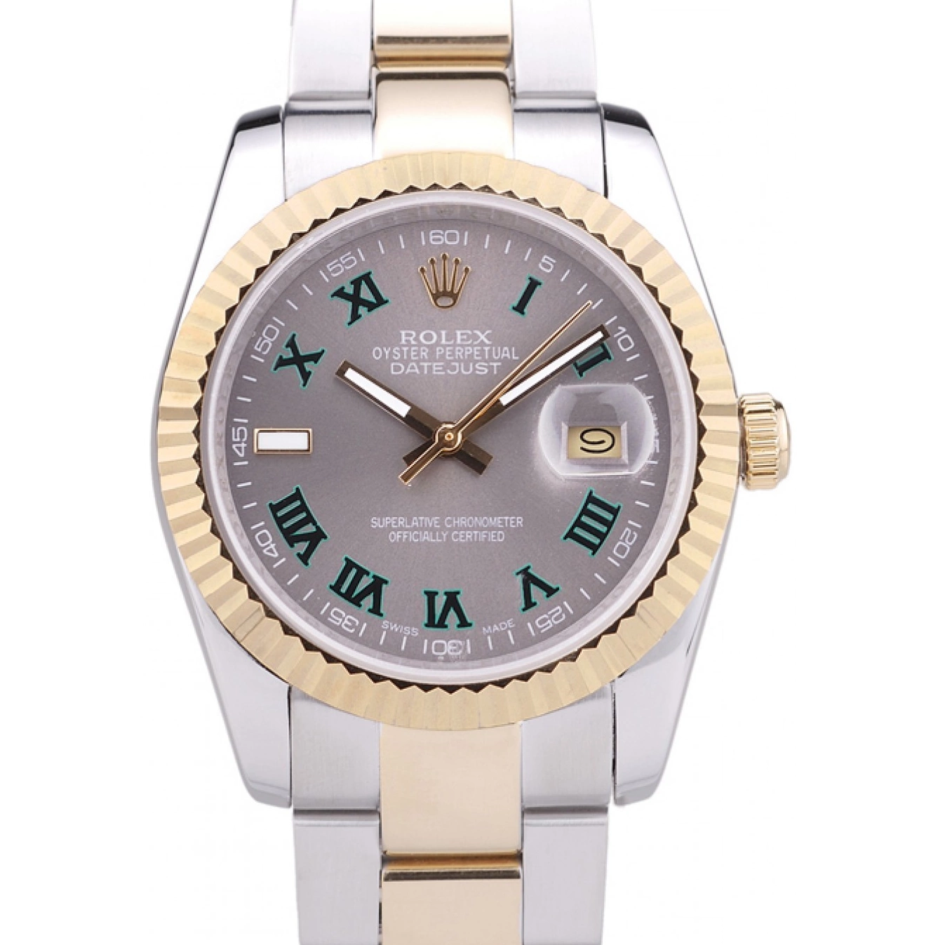 MiroTime 0817 Rolex Datejust Grey Dial Ribbed Bezel 7460